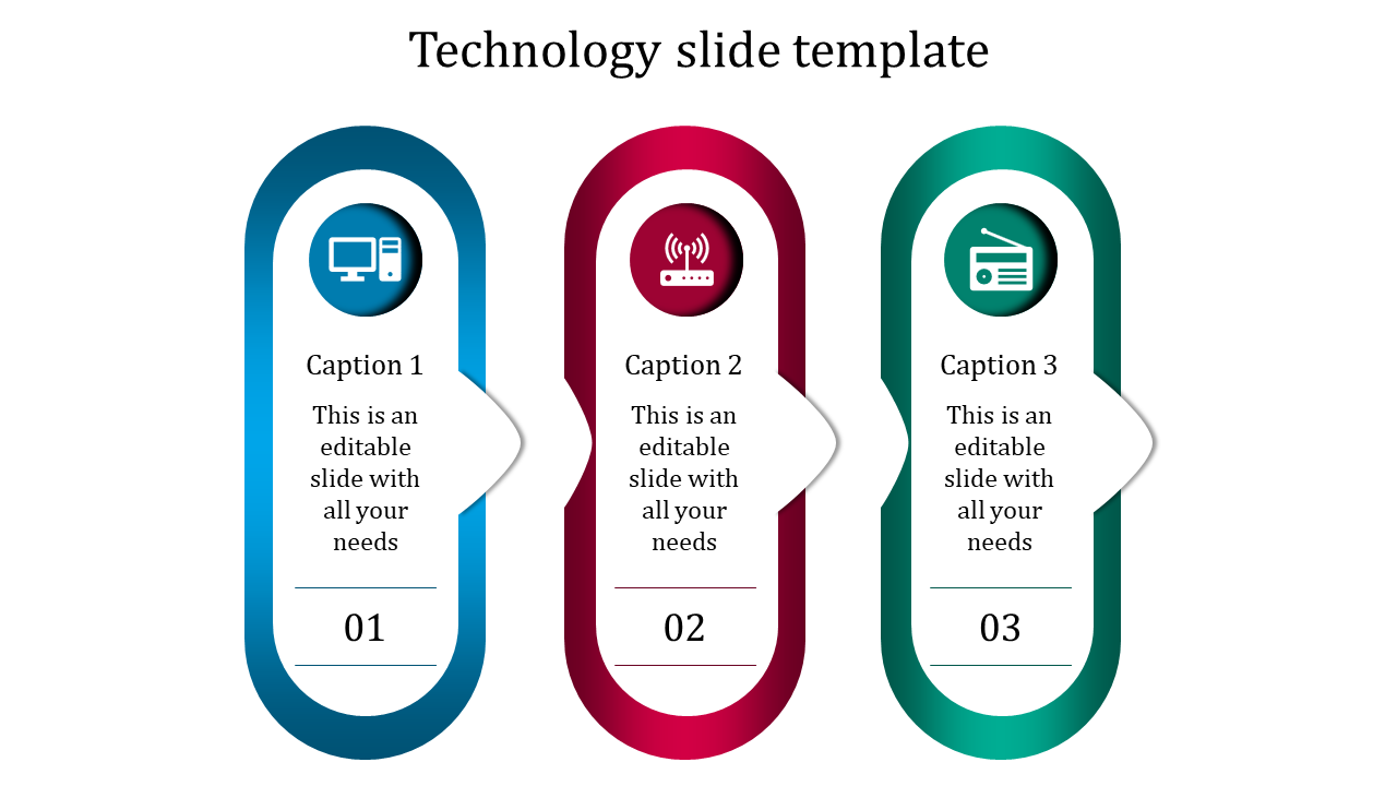 Technology slide template-Technology slide template-3-mulricolor